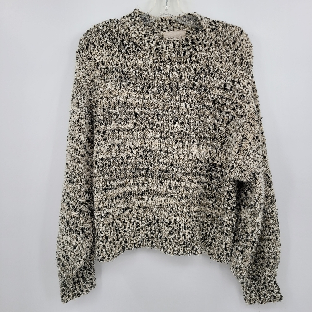 Anthropologie Moon River Oversied Loose Knit Puffy Sleeves Cozy Sweater - Picture 2 of 9